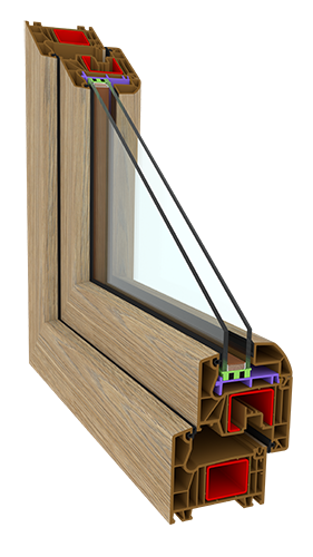 Moderntherm profilio pjūvis